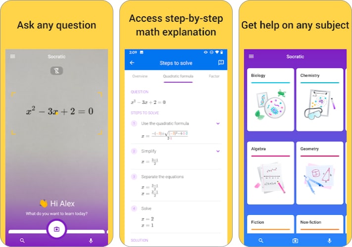 Socratic best AI app for Android