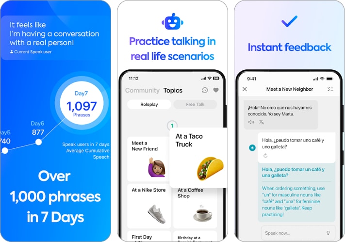 Speak best AI app for Android