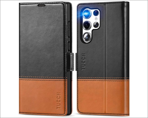 TUCCH wallet case best Samsung Galaxy S23 Ultra case