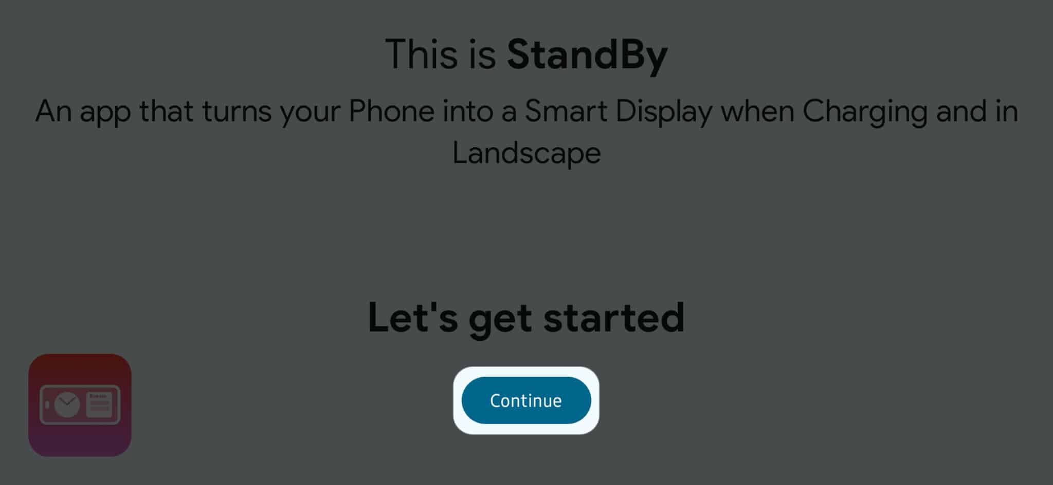 tap-continue-in-standby-mode-pro-app-on-android-scaled