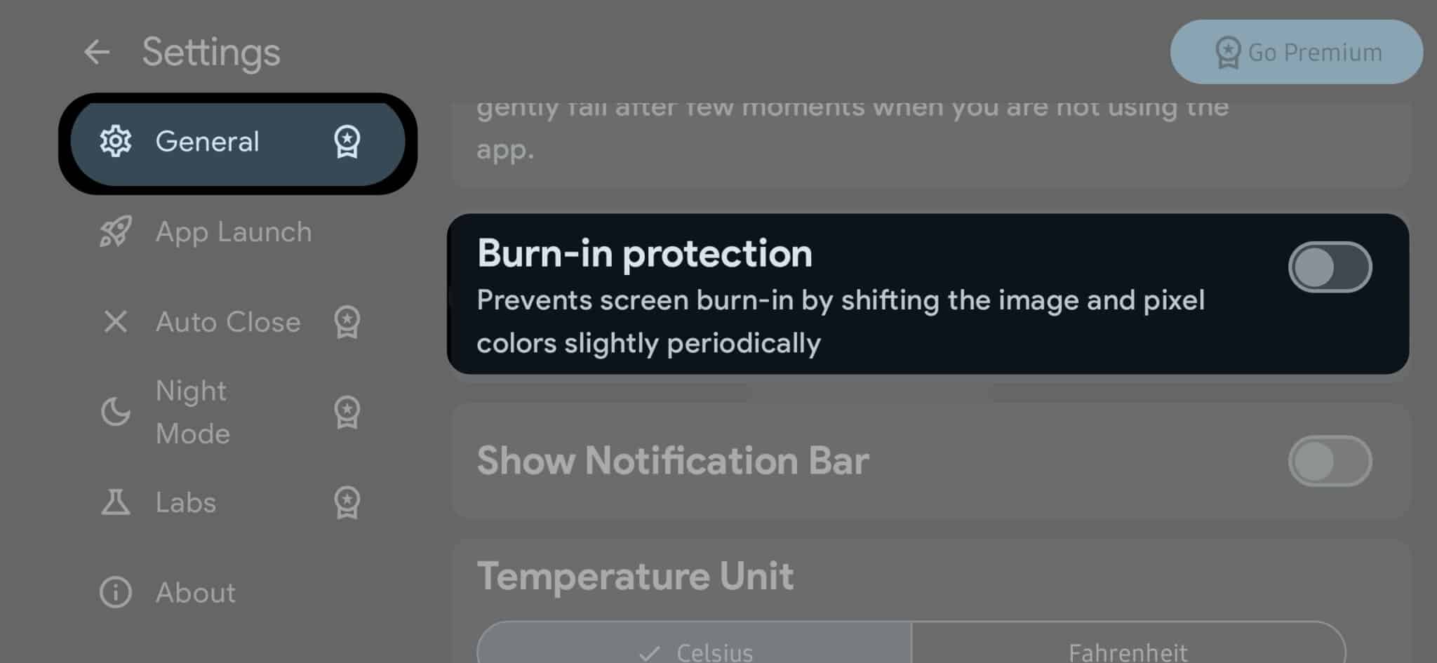 tap-general-toggle-on-burn-in-protection-in-standby-mode-pro-app-scaled