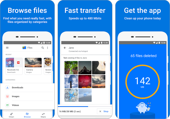 Files by Google Android cleaner app