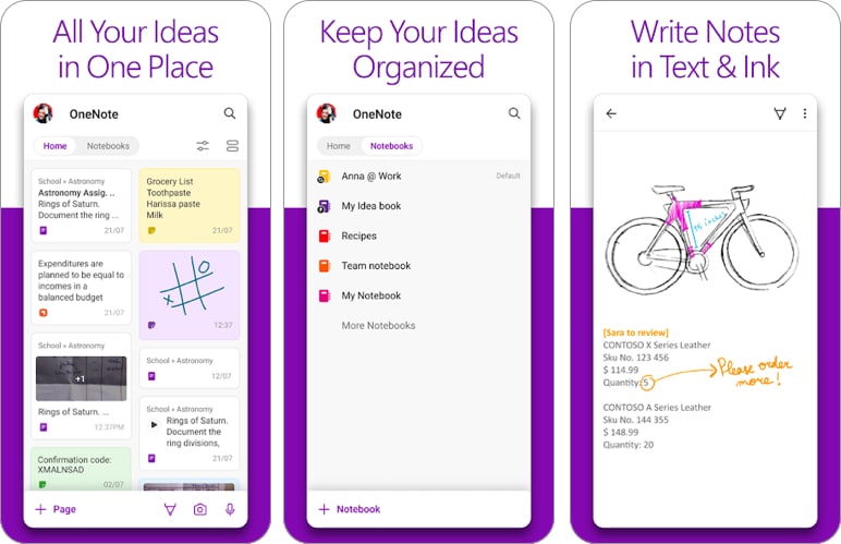 Microsoft OneNote best note-taking app for Android