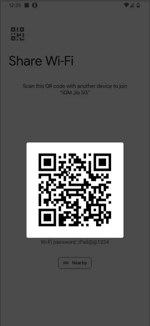 Scan QR code in Stock Android