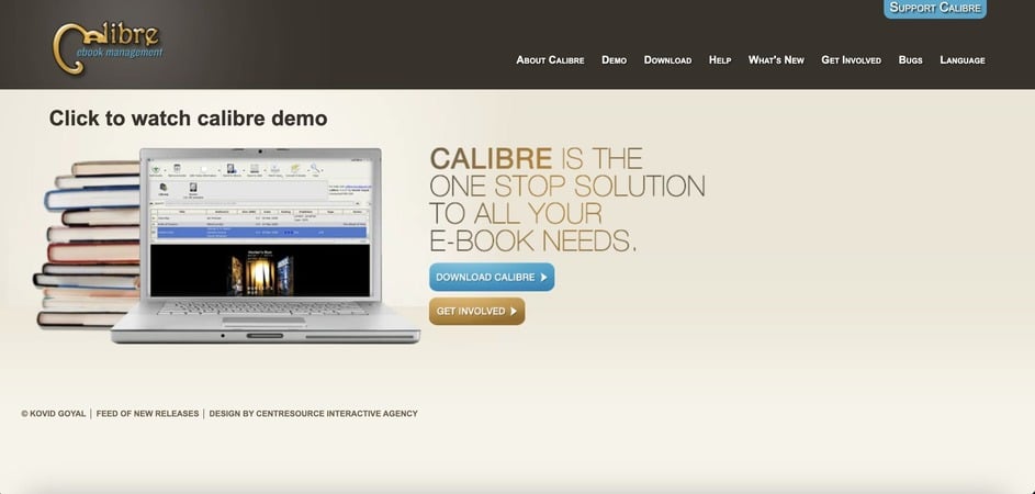 Calibre ePUB reader for Windows