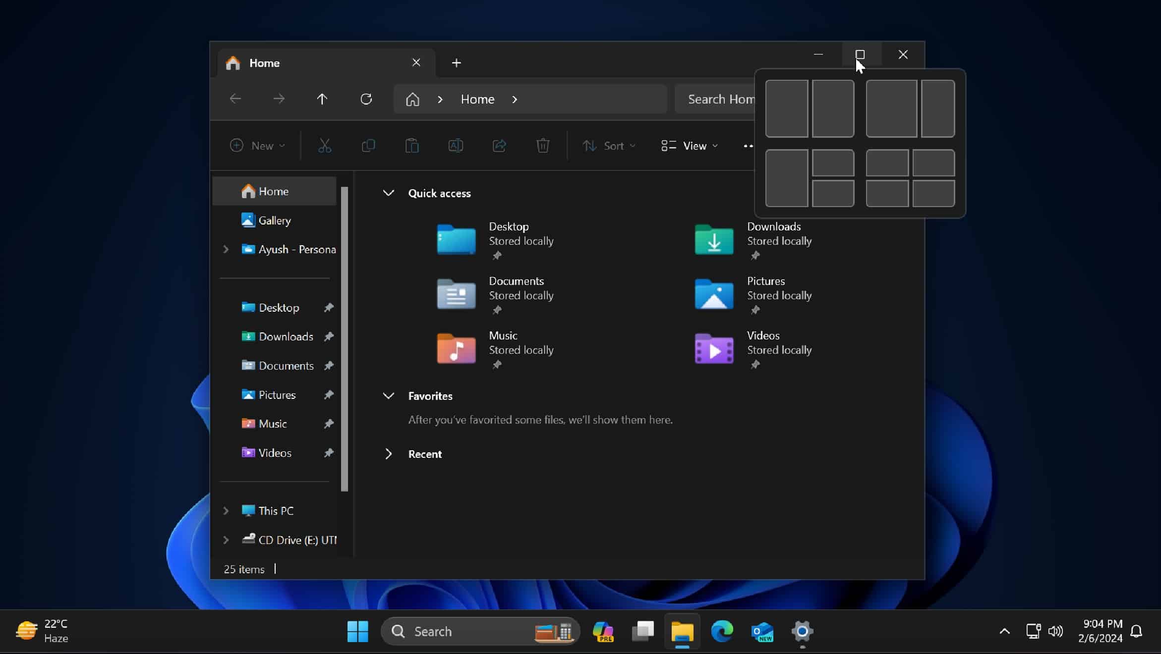 snap assist feature in windows 11
