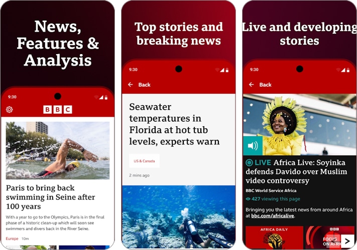 BBC News Android news app