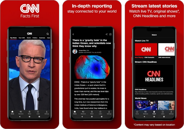 CNN Breaking US and World News app for Android