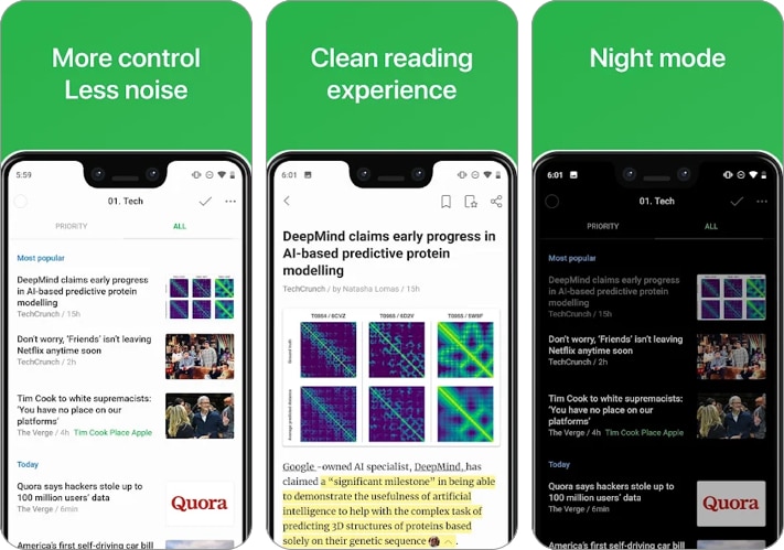 Feedly Engaging news app for Android