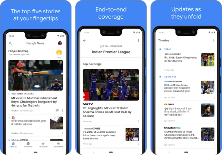 Google News app for Android