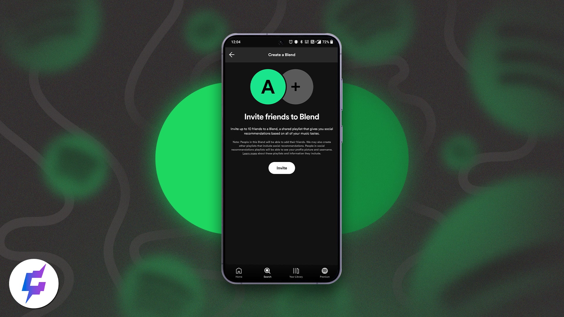 How to make a Spotify Blend playlist on Android