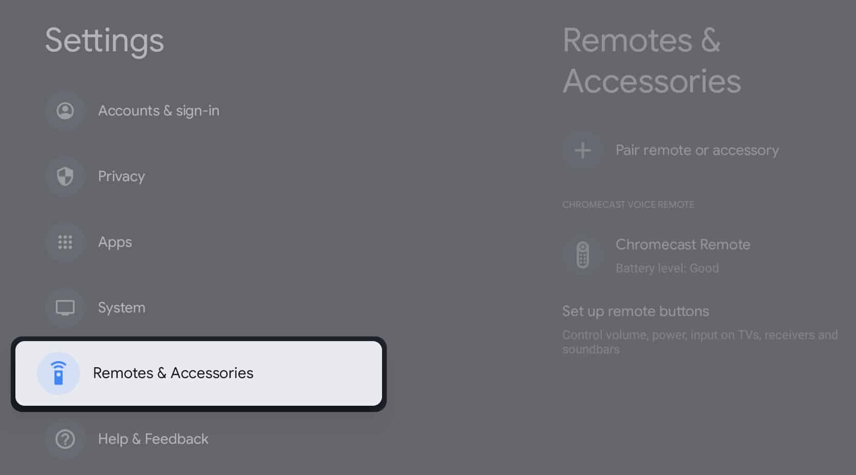 Select Remotes and Accessories